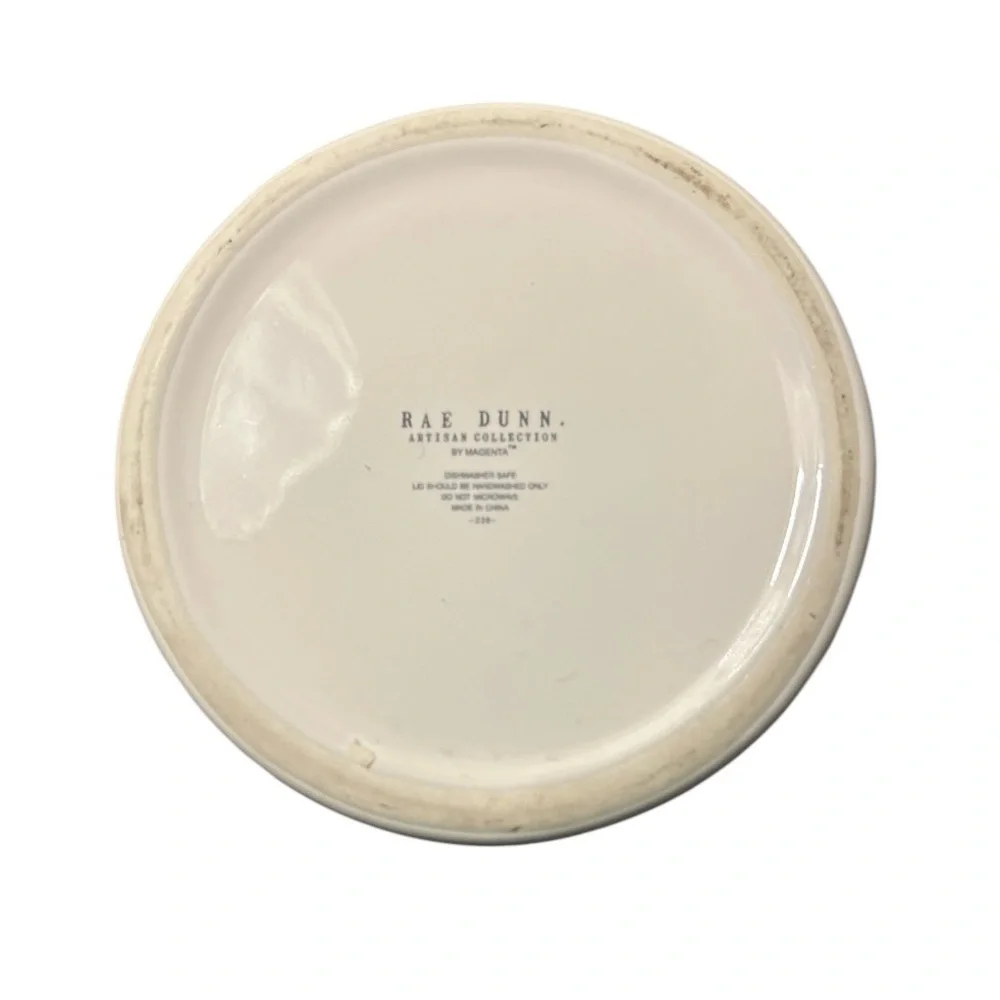 Rae Dunn by Magenta LL‎ Ceramic Crown Top Canister Dog Treats LIVE, LOVE, BARK